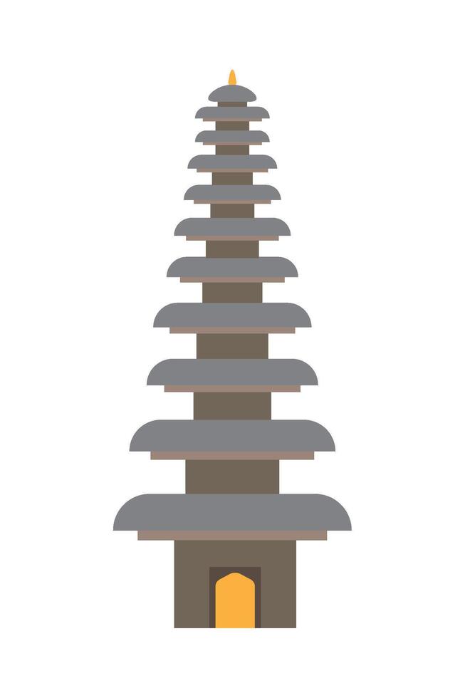 pura ulum danu bratan icon in flat style vector