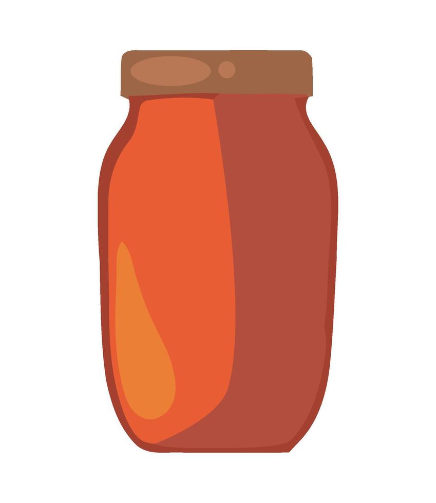 Illustration of honey in a jar vector