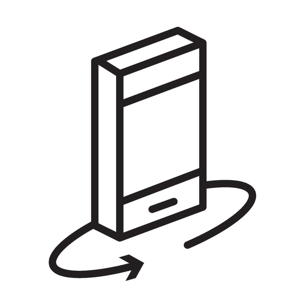 virtual reality smartphone icon isolated vector