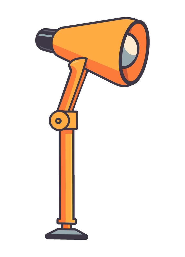 Desk light lamp decoration icon isolated vector