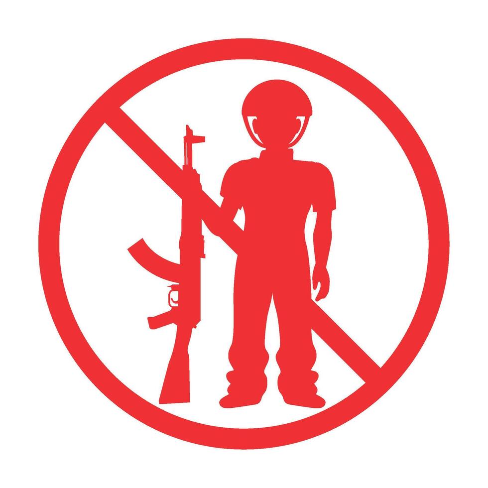 red hand day movement illustration isolated vector