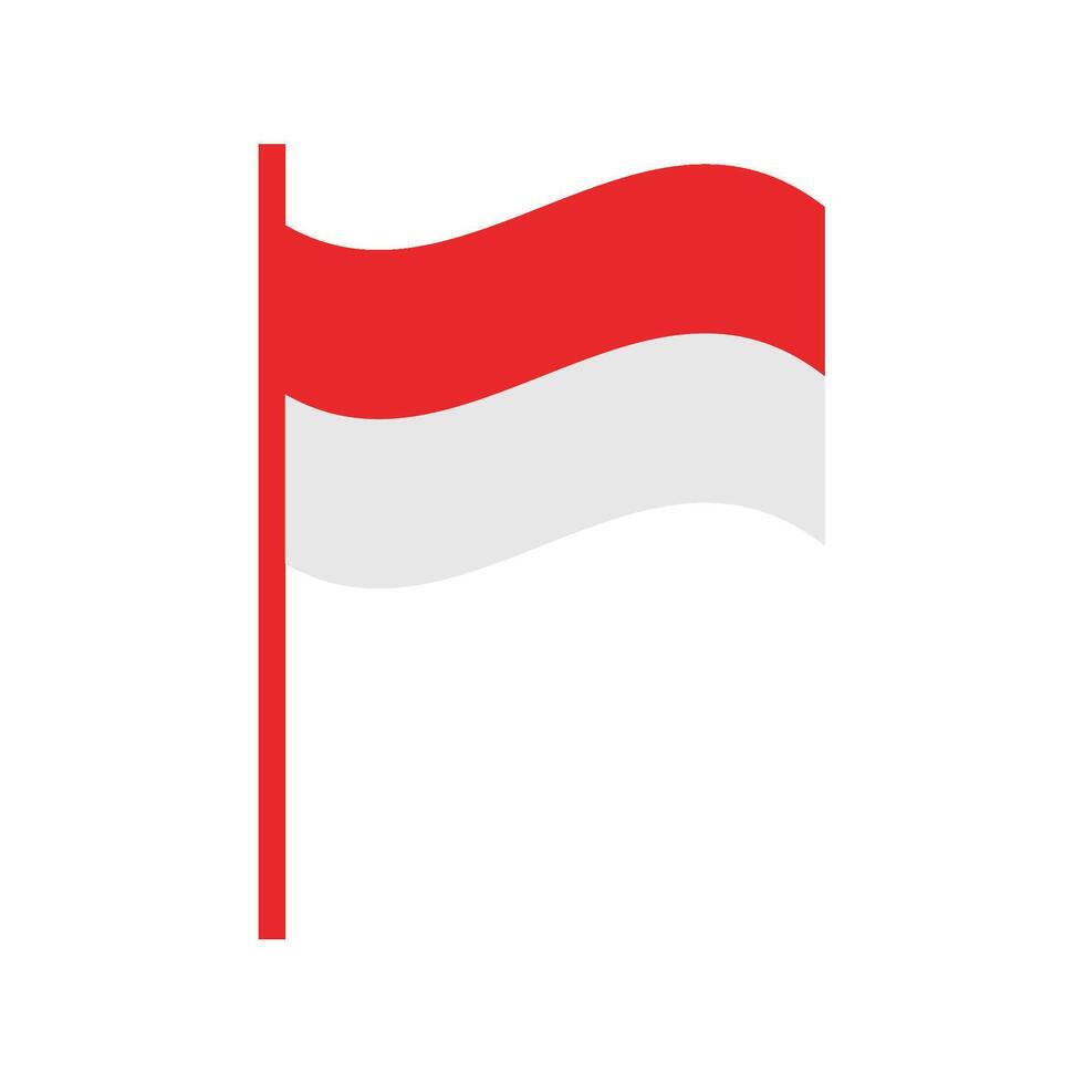 Indonesia flag illustration vector