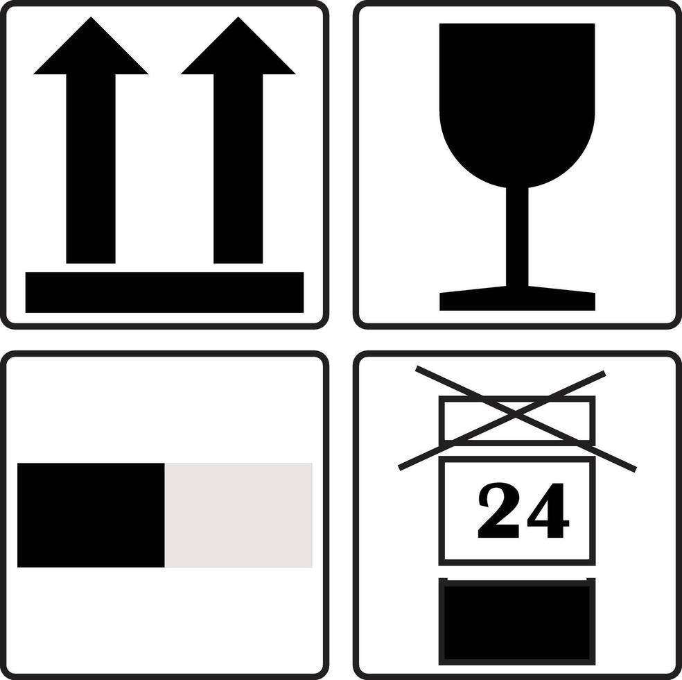 Fragile sign printable free symbol vector