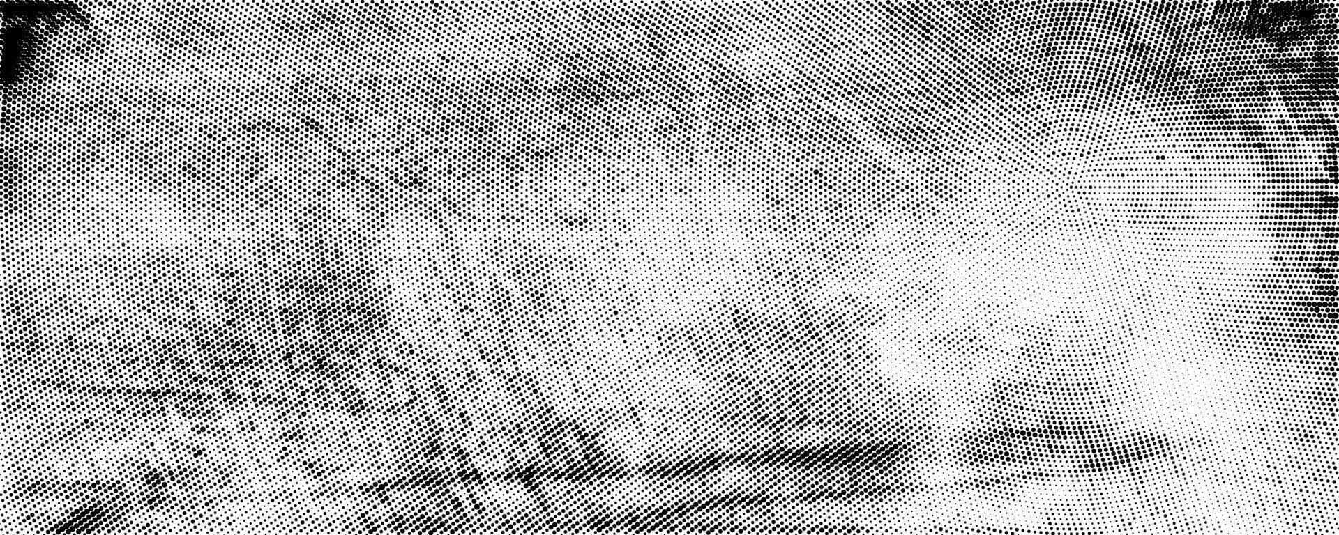 Textured background with halftone effect. Grunge noise texture. Horizontal grunge wallpaper. vector