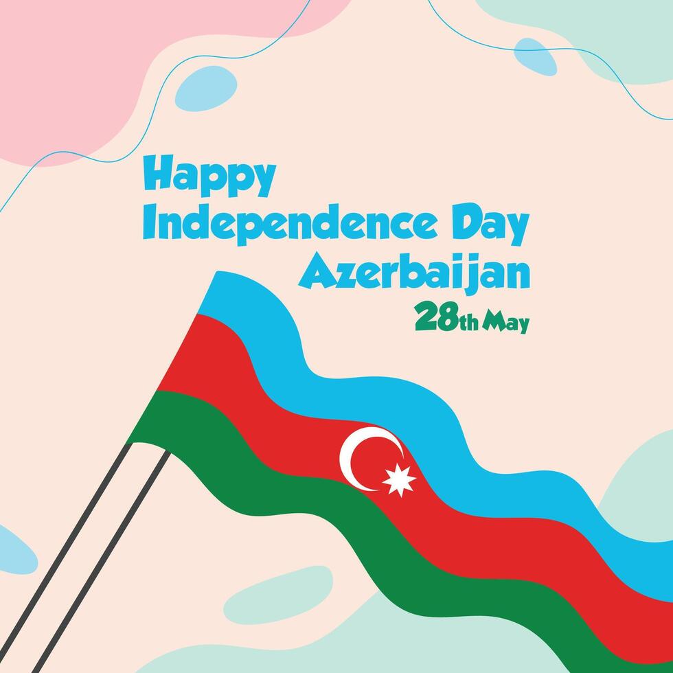 Independence day Azerbaijan vector