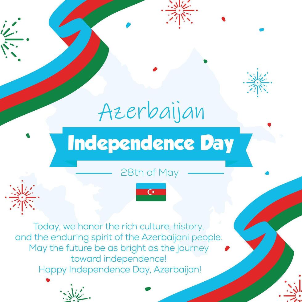 Celebrate Azerbaijan Independence Day with Pride and Joy vector