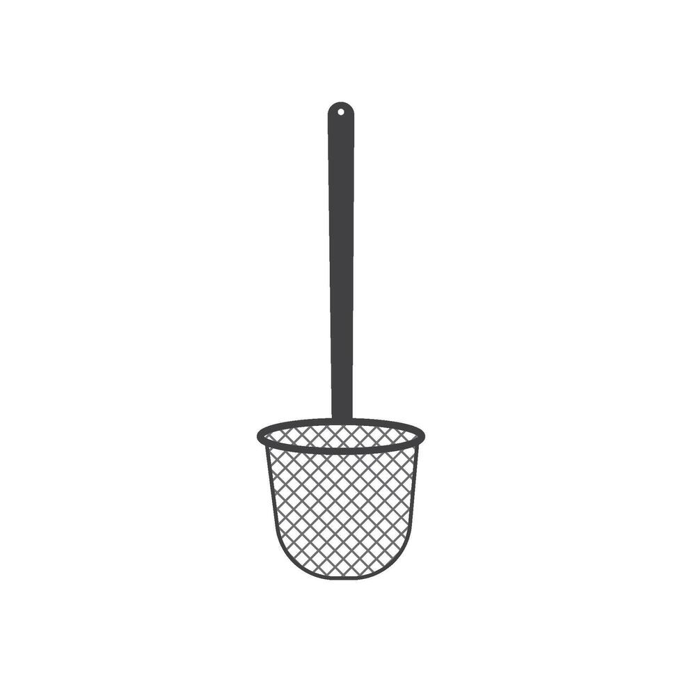 noodle strainer icon simple design vector