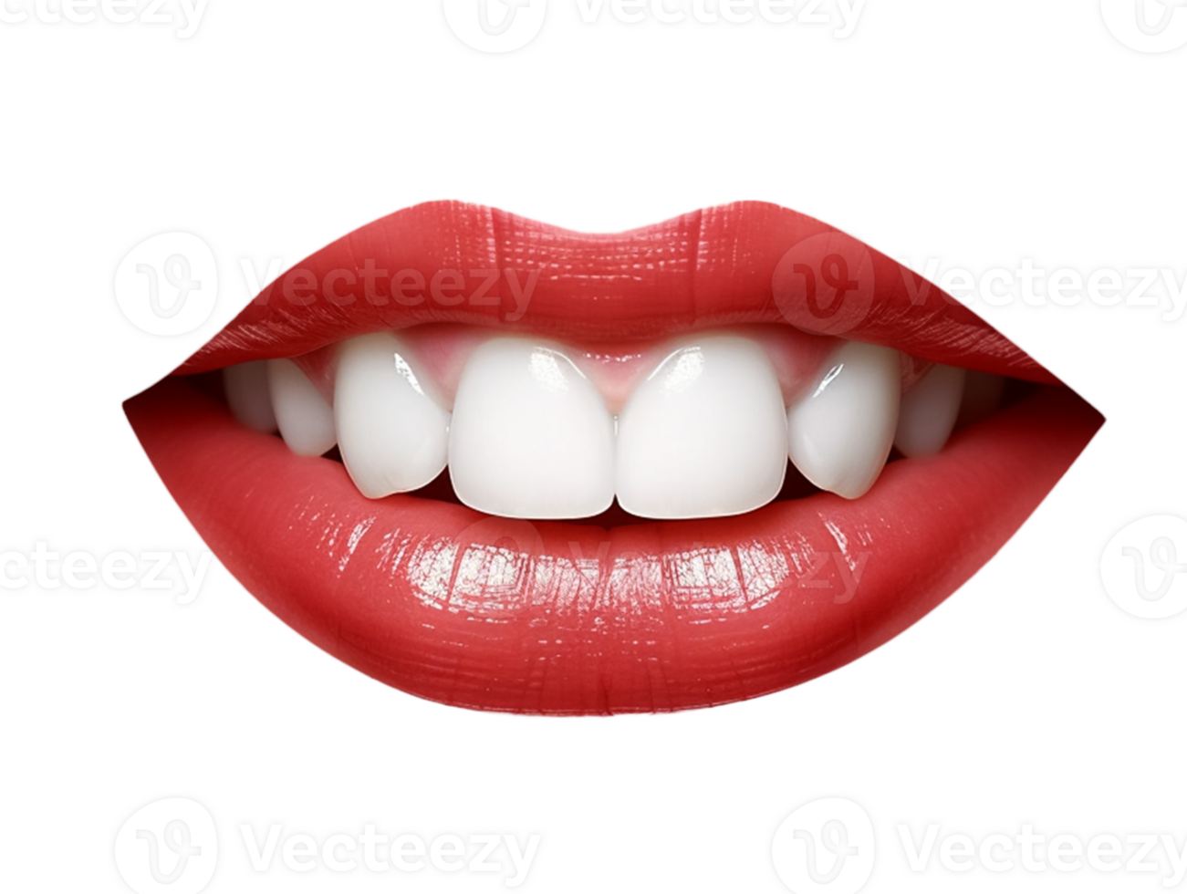 A close up of a woman's mouth with white teeth png