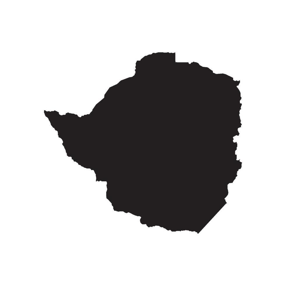 Zimbabwe Map Country Icon vector