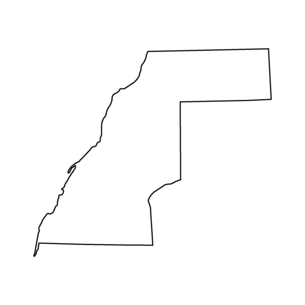 map of western Sahara icon design vector