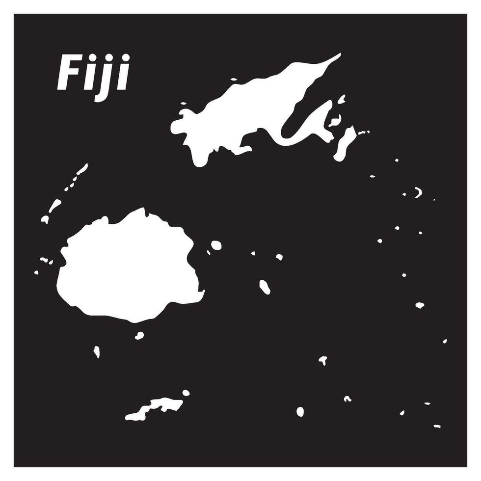 map of fiji island icon design vector