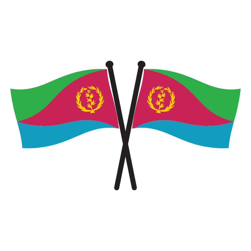 eritrea country flag icon design vector