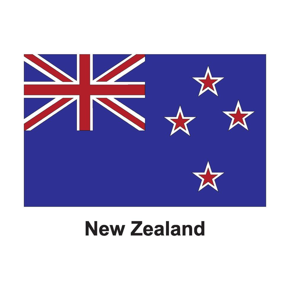 New Zealand country flag vector