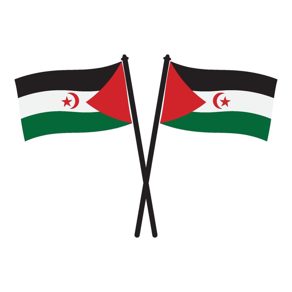 Western Sahara flag symbol design vector