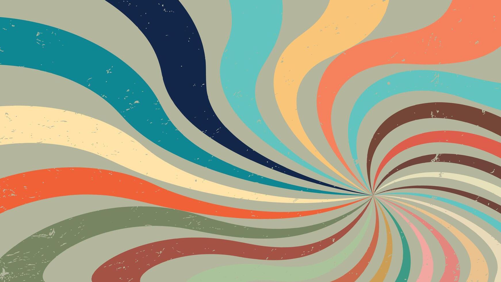 vintage rays sunburst twisted background, spiral ray pattern. vector