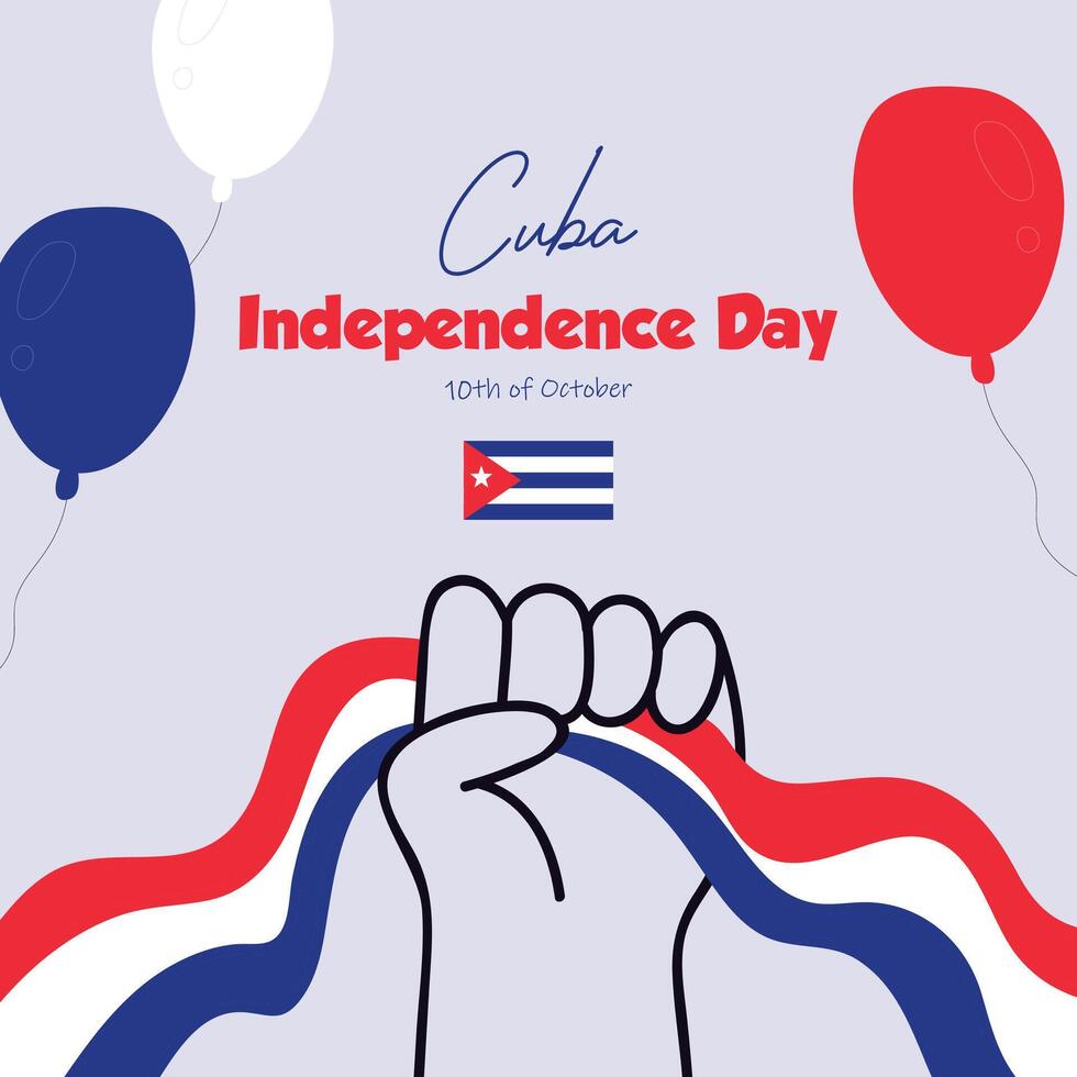 Celebrate Cuba Independence Day with Vibrant Banners vector