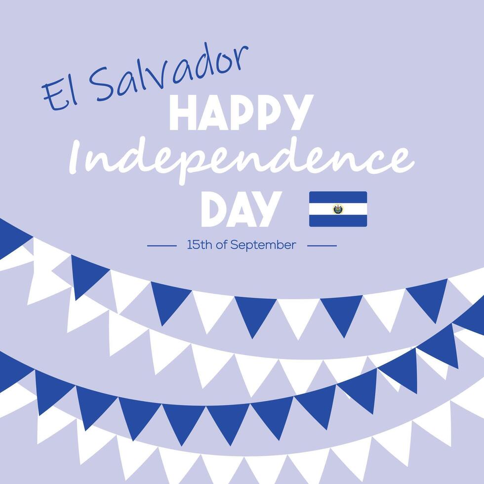 Unique Templates for El Salvador Independence Day Events vector