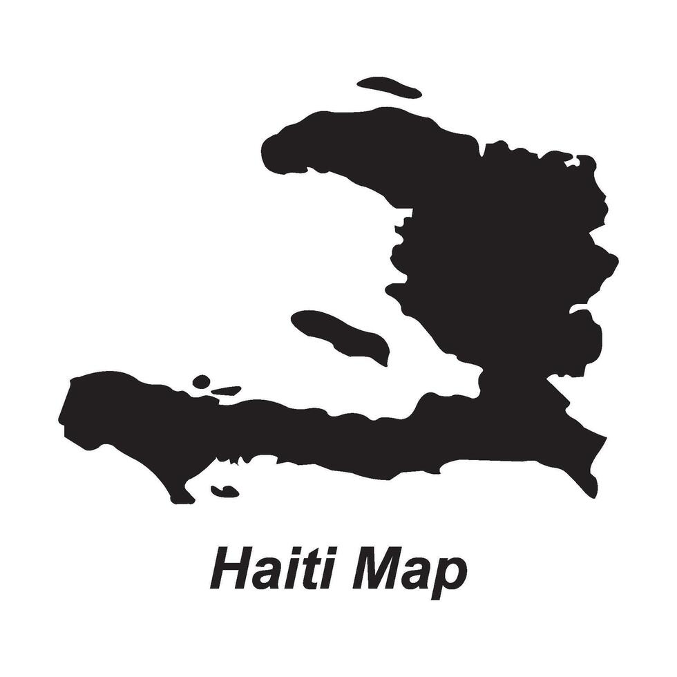 map of Haiti icon design vector
