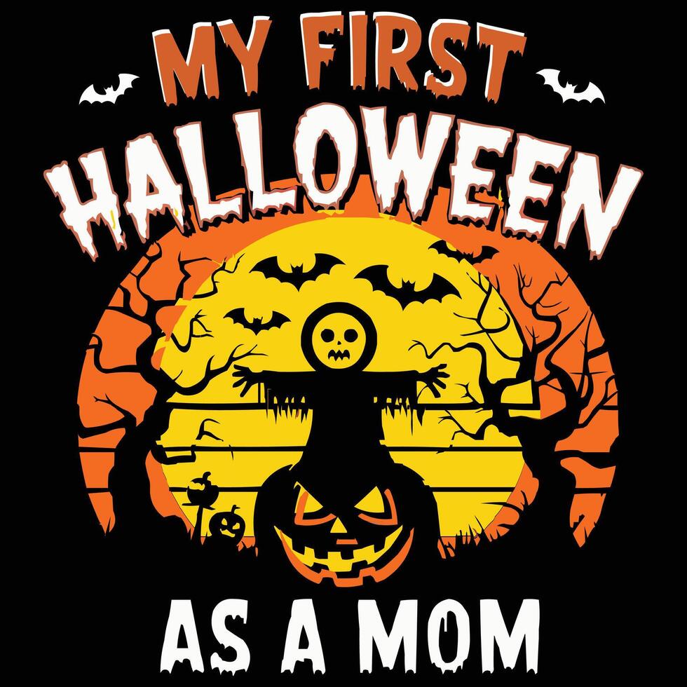 New Halloween t-shirt design. vector