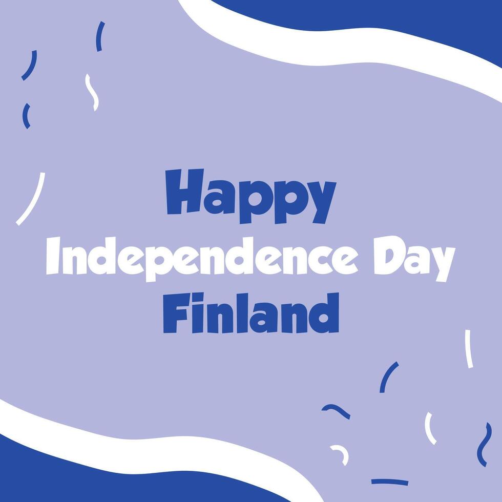 Wishing Finland a Joyous Independence Day Celebration vector