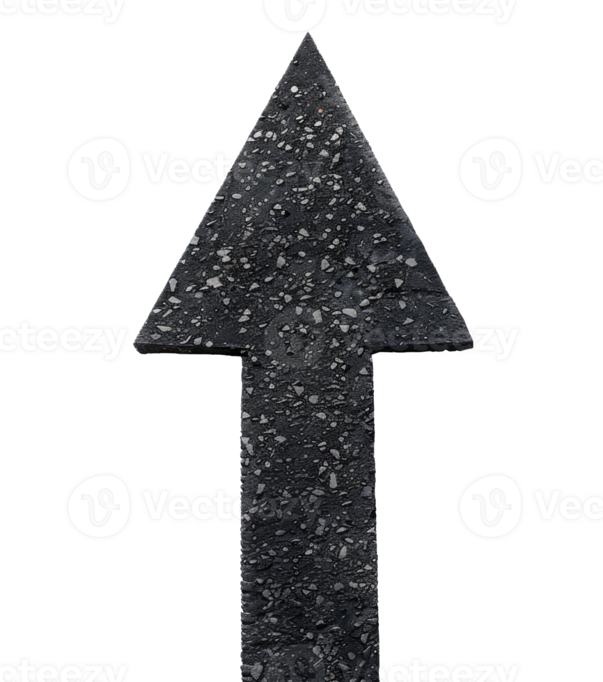 Asphalt Road as Arrow Pointing Up png