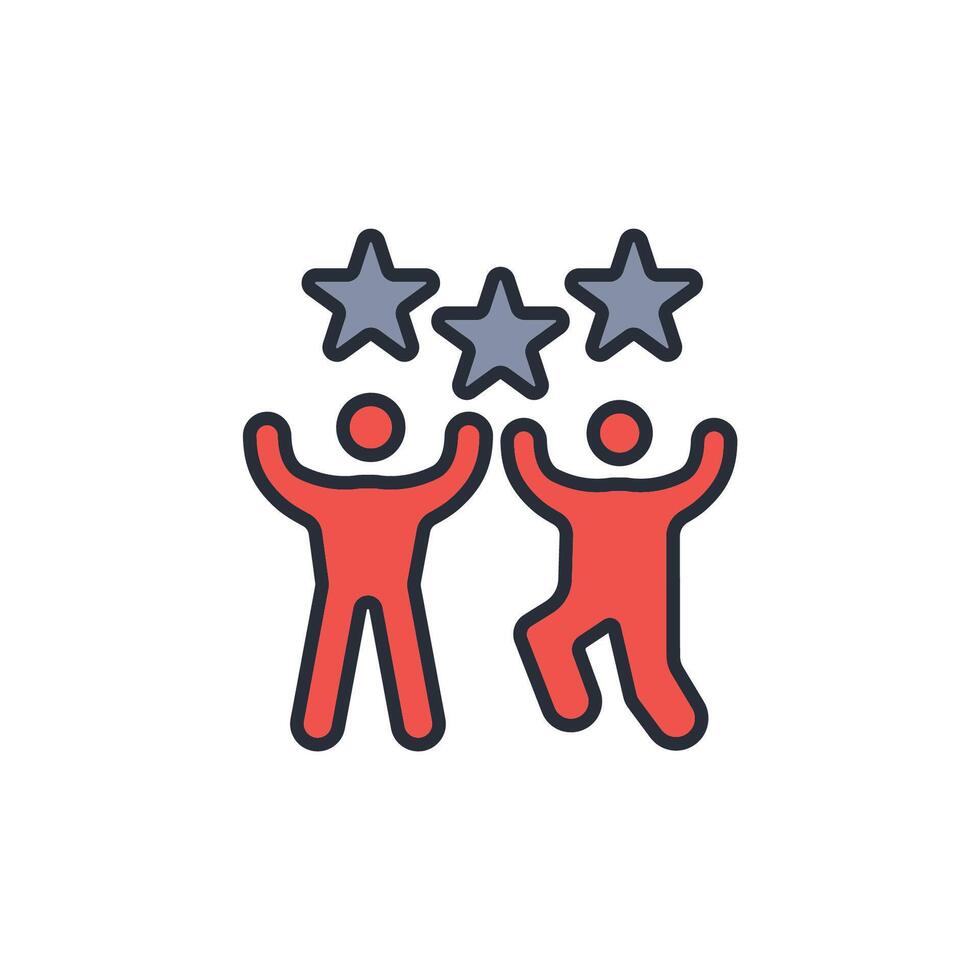 celebration icon. .Editable stroke.linear style sign for use web design,logo.Symbol illustration. vector