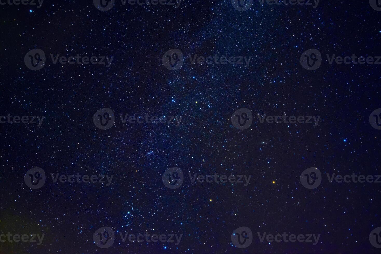 Milky Way in starry sky with nebulae and galaxies. Background with stars and space photo