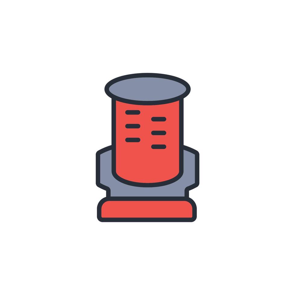 cork icon. .Editable stroke.linear style sign for use web design,logo.Symbol illustration. vector