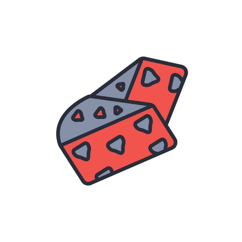 Cheese icon. .Editable stroke.linear style sign for use web design,logo.Symbol illustration. vector