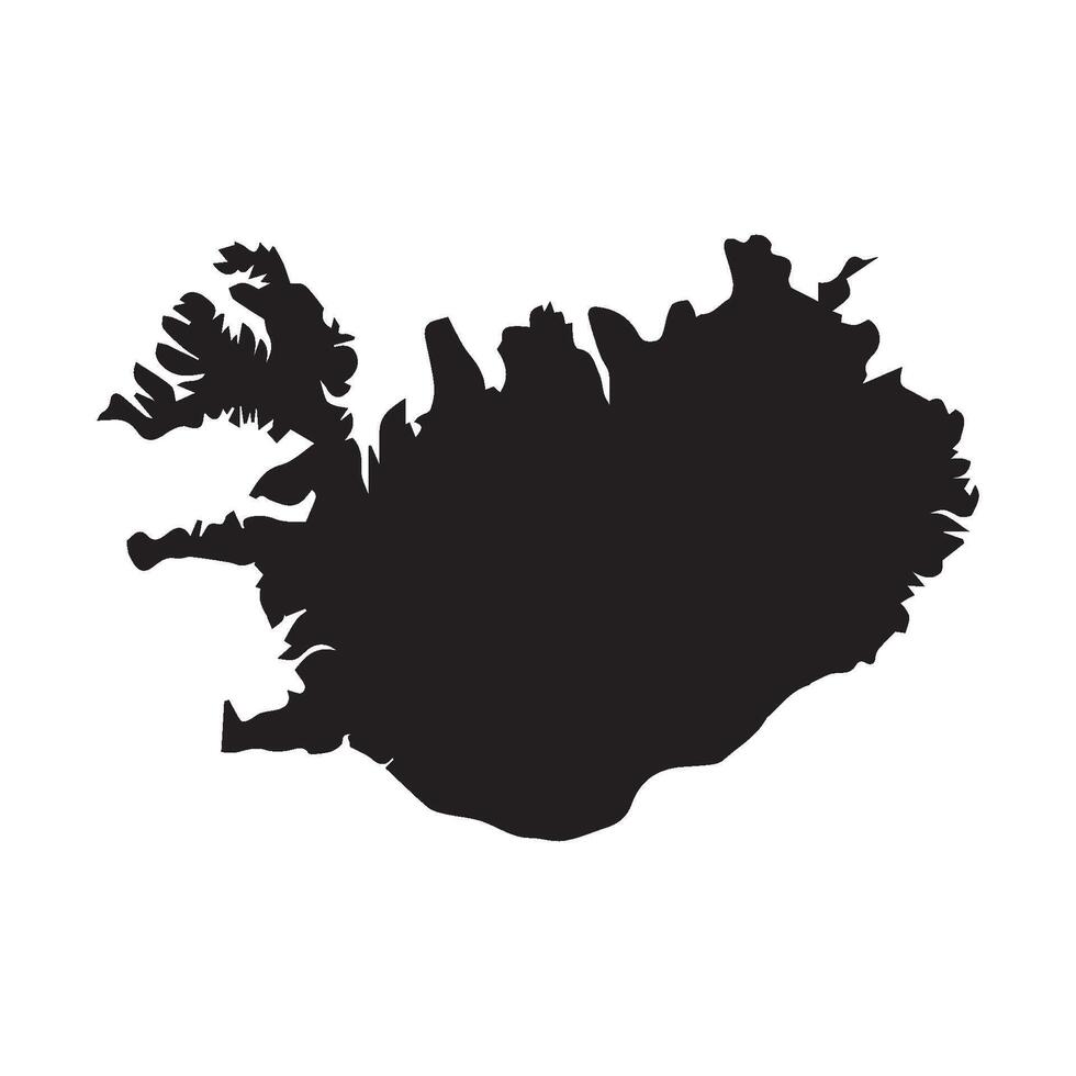 Iceland region map icon design vector