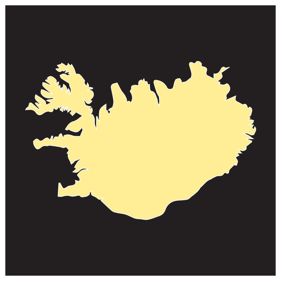 Iceland region map vector