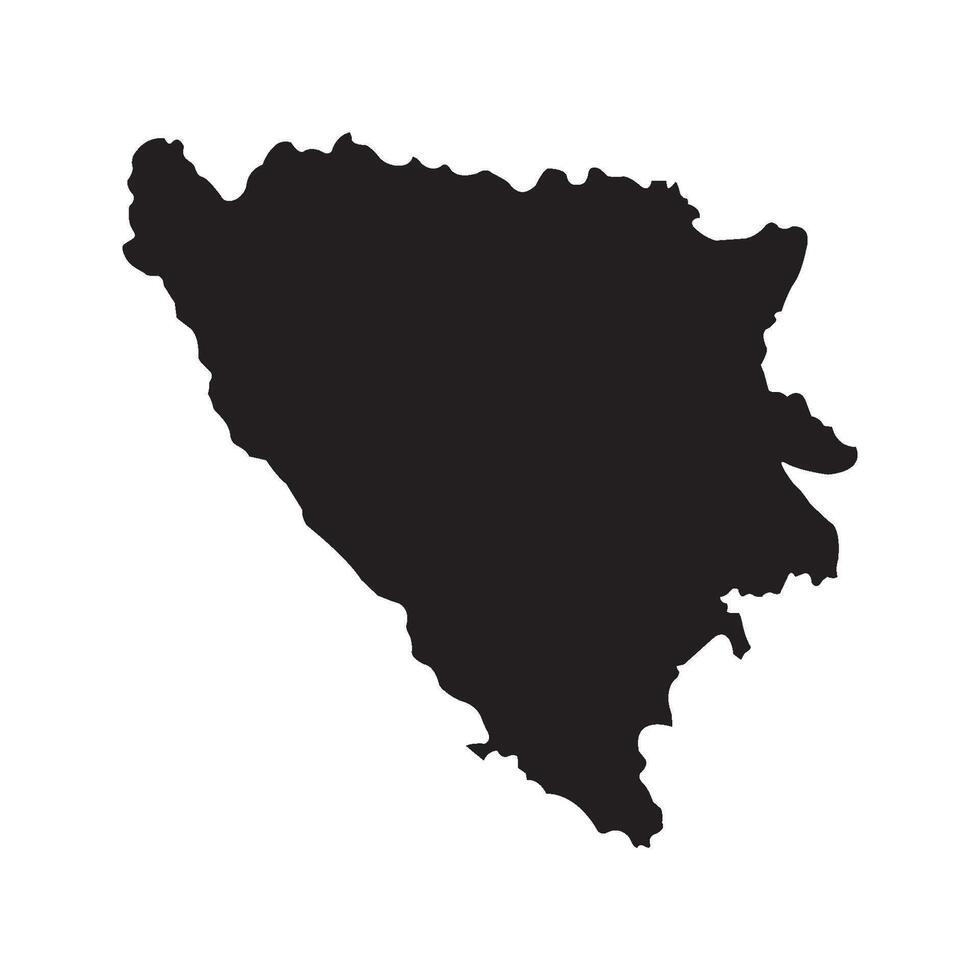 Map of bosnia and herzegovina region vector