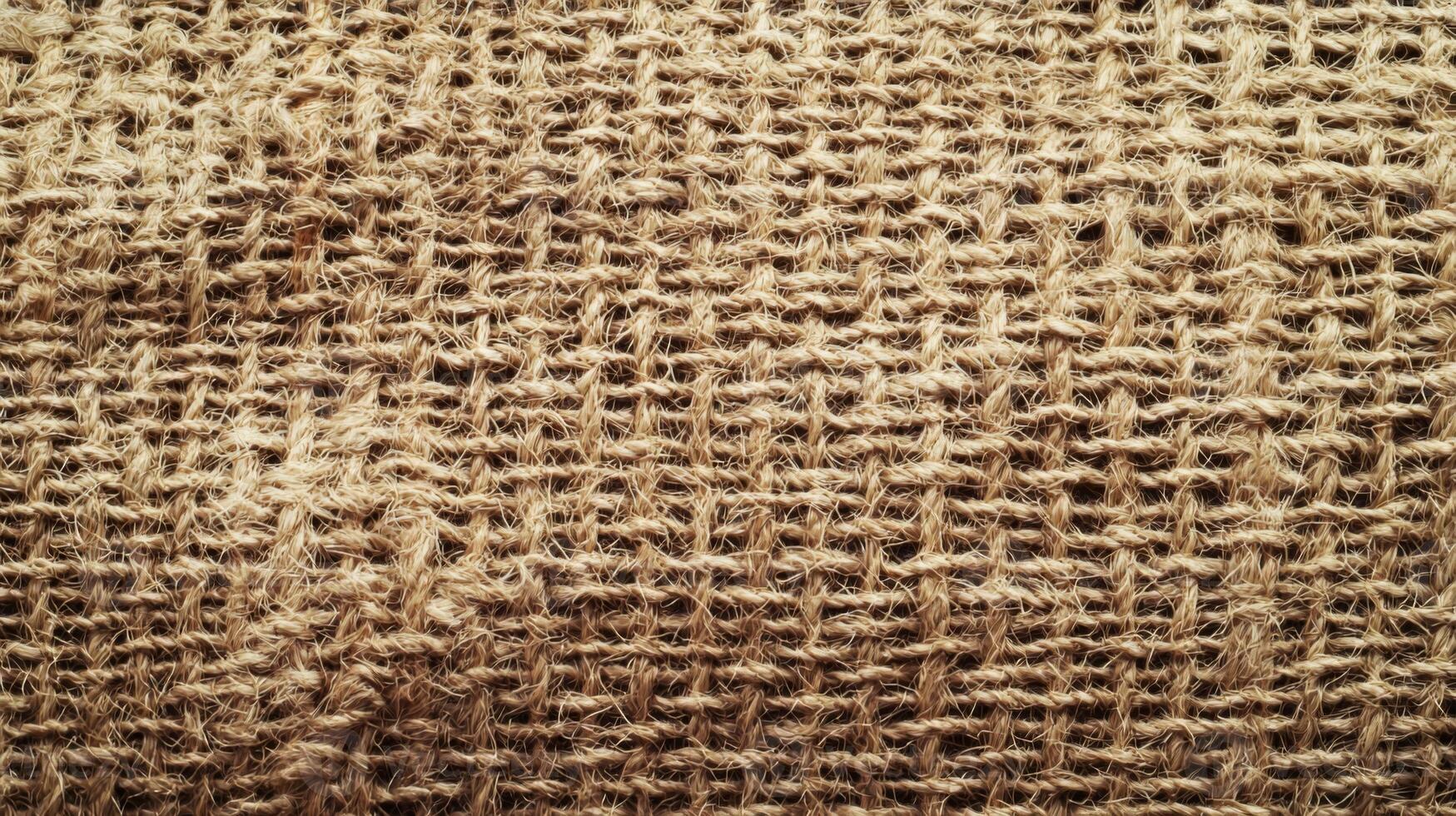 Burlap texture, background of scratchy burlack material in an even light brown color photo