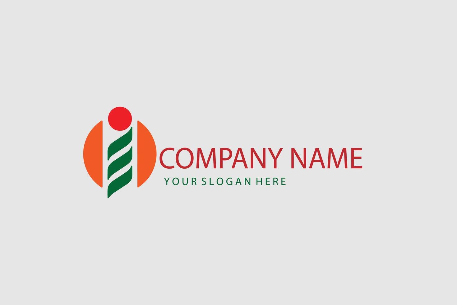 A logo design for a company name vector