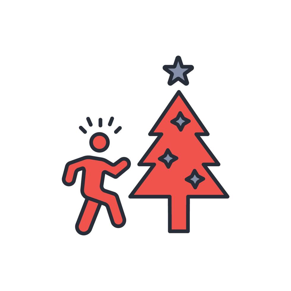 Celebrate icon. .Editable stroke.linear style sign for use web design,logo.Symbol illustration. vector