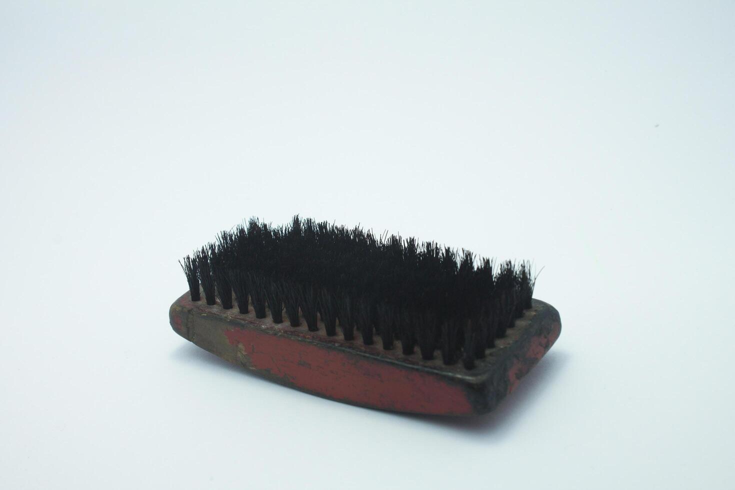 isolated shoe polish brush photo