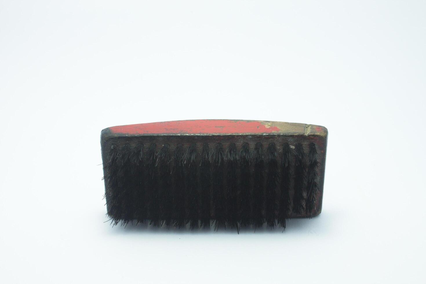 isolated shoe polish brush photo