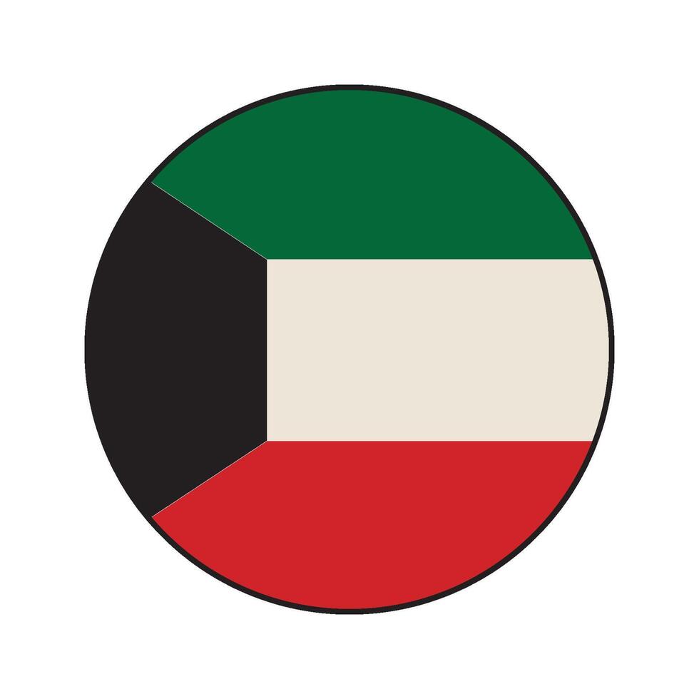 Kuwait country flag symbol design vector