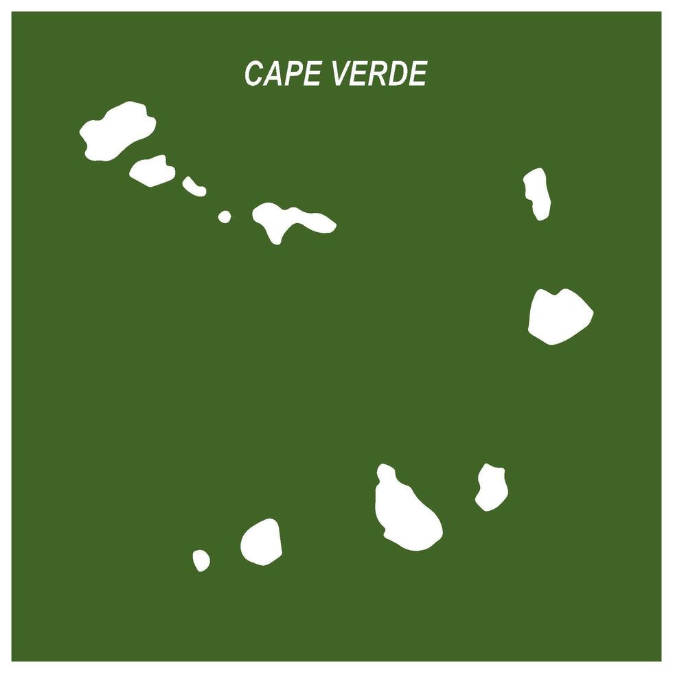 Cape Verde region map icon design vector