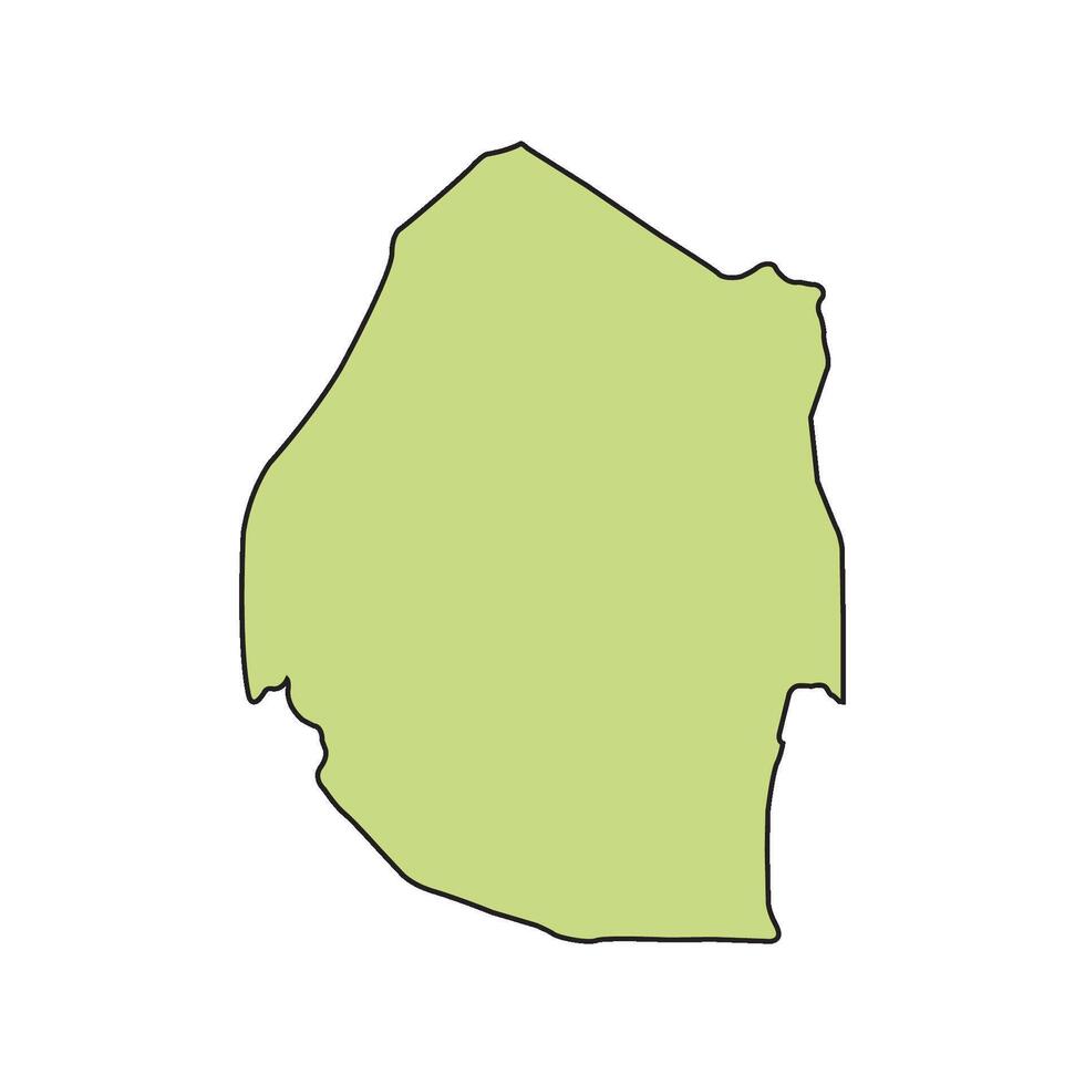 map of swaziland region icon design vector