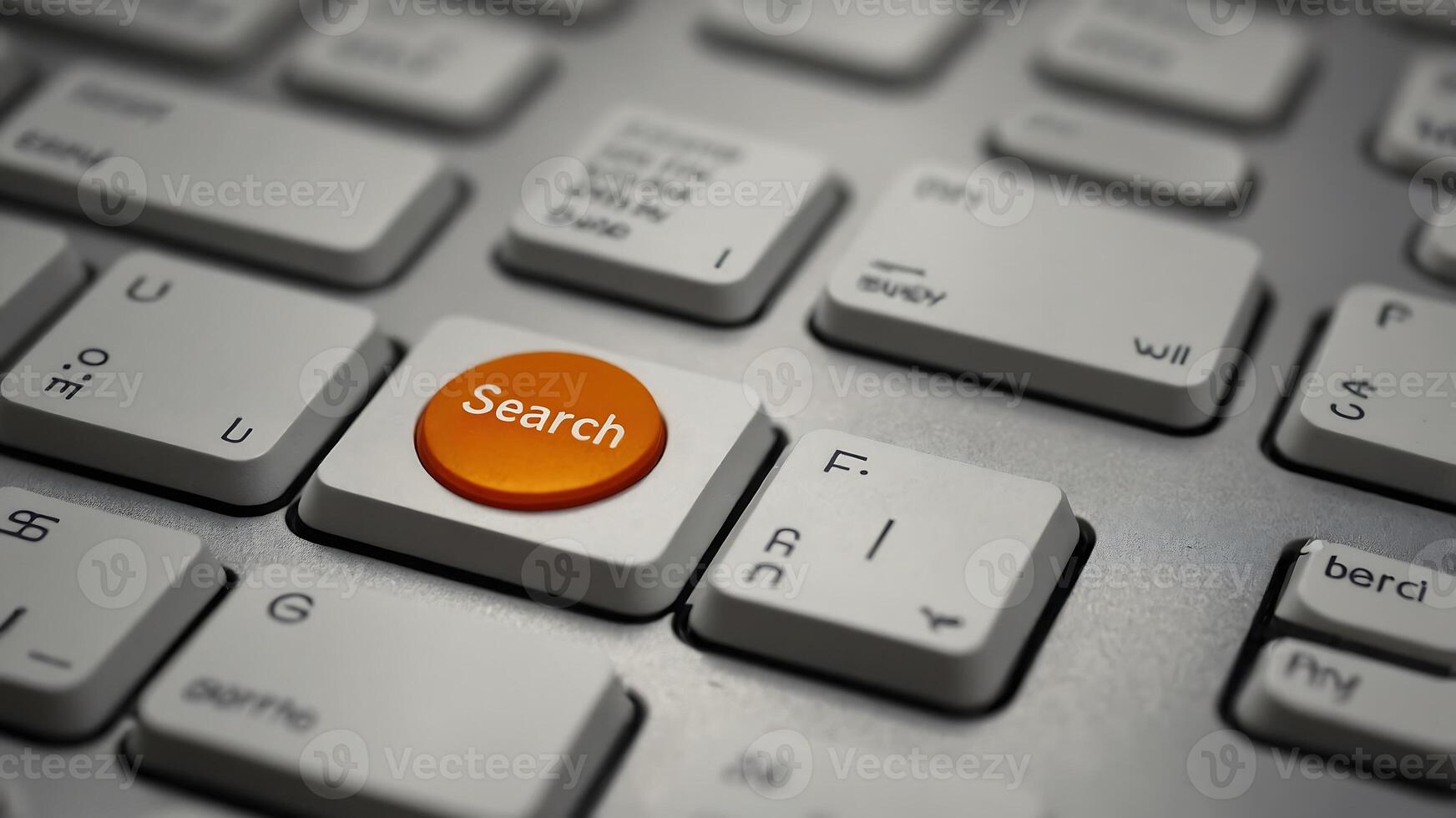 A computer keyboard with the word search on it photo