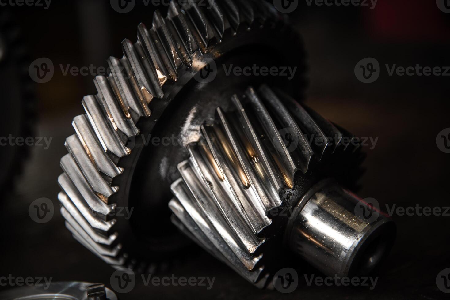 Input shaft removed from modern automatic transmission for future repairs photo