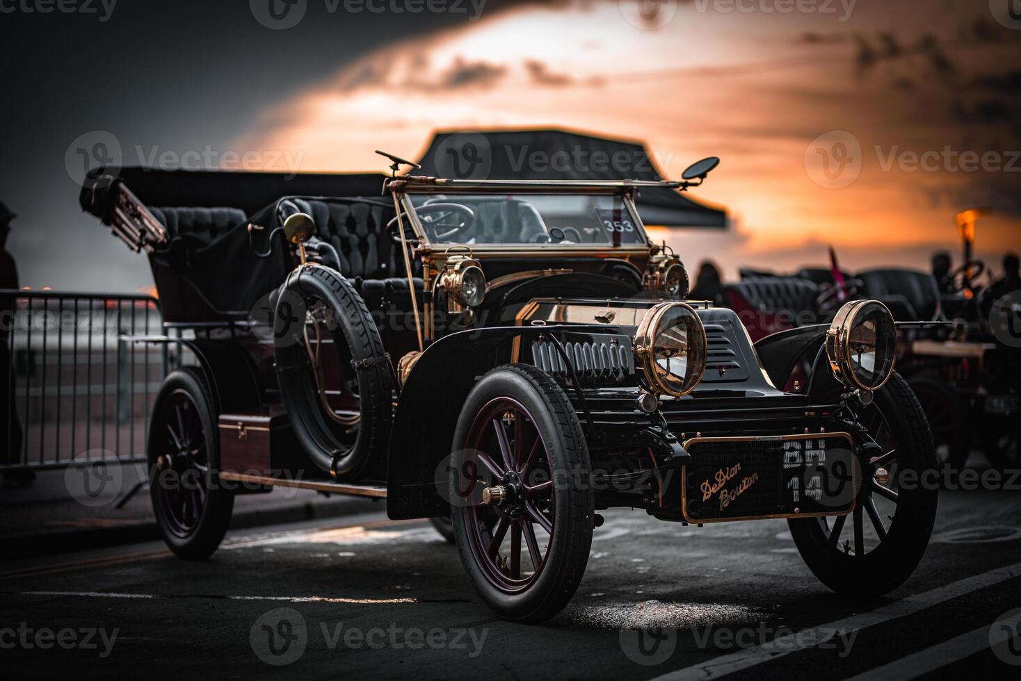 Veteran, vintage car show in Brighton, East Sussex, UK. photo