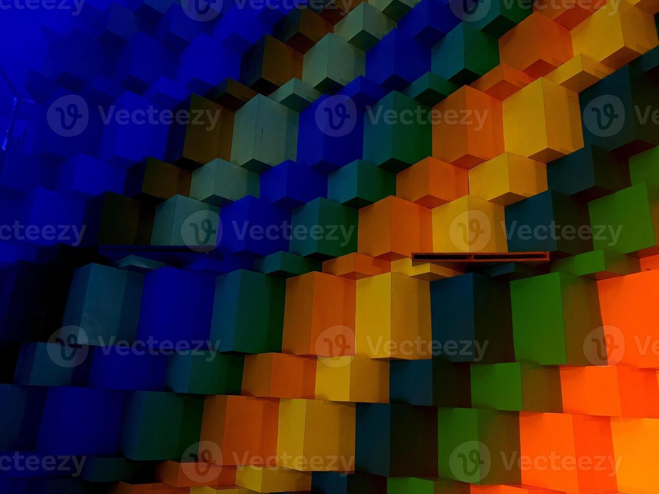 Colorful Cube texture background photo