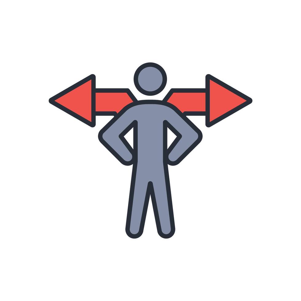 Direction icon. .Editable stroke.linear style sign for use web design,logo.Symbol illustration. vector