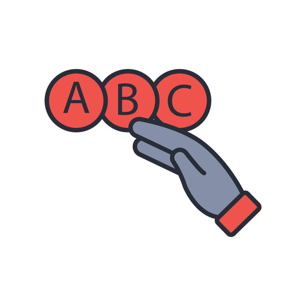 preselection icon. .Editable stroke.linear style sign for use web design,logo.Symbol illustration. vector