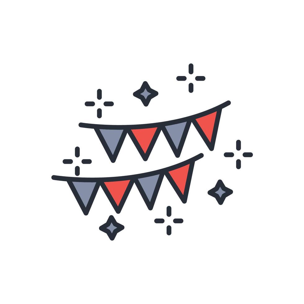decoration icon. .Editable stroke.linear style sign for use web design,logo.Symbol illustration. vector