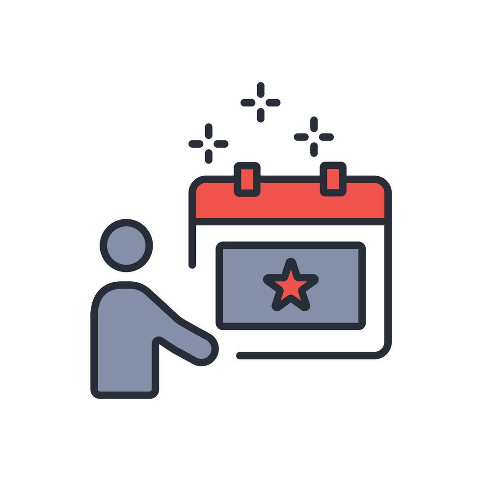 january 1 st icon. .Editable stroke.linear style sign for use web design,logo.Symbol illustration. vector
