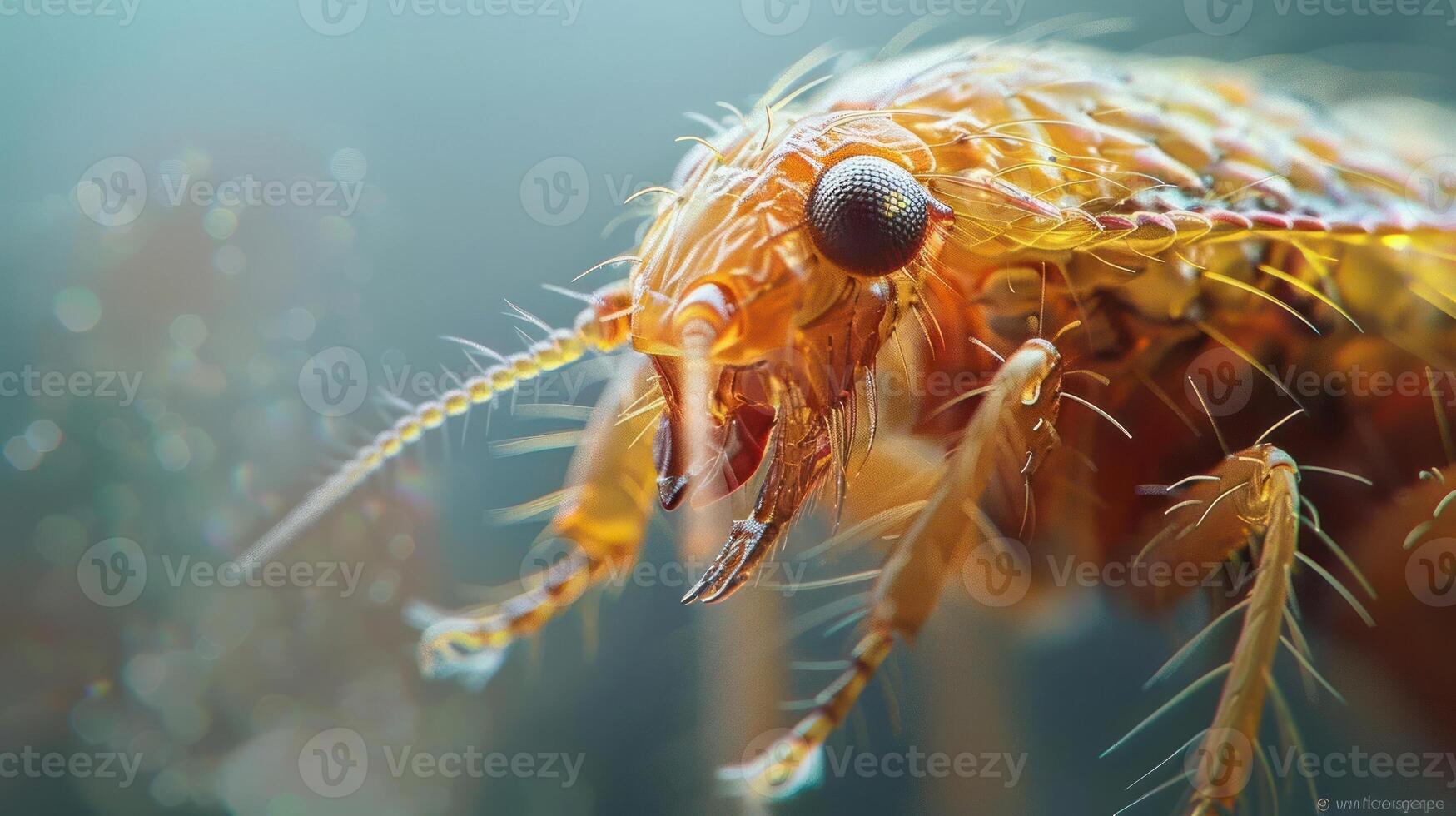 a close up of a bug on a plant photo
