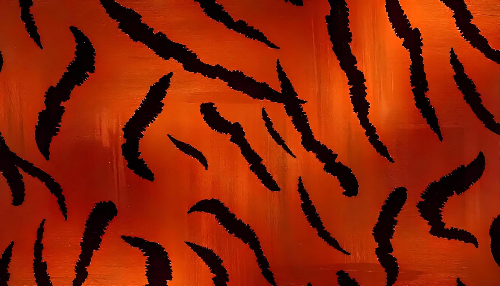 Tiger Fur Pattern Illustration. Bold Stripes for Dynamic Designs photo